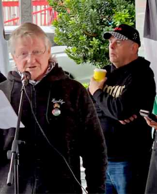 Palestine Solidarity Network Aotearoa (PSNA) activist Neil Scott