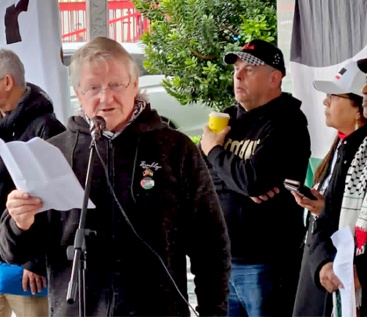 Palestine Solidarity Network Aotearoa (PSNA) activist Neil Scott