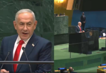 Israeli Prime Minister Benjamin Netanyahu, wanted on an International Criminal Court warrant for alleged war crimes and crimes against humanity, begins his controversial speech at UNGA