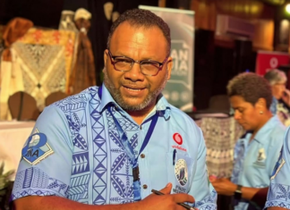 The new president of PINA, PNG's Neville Choi