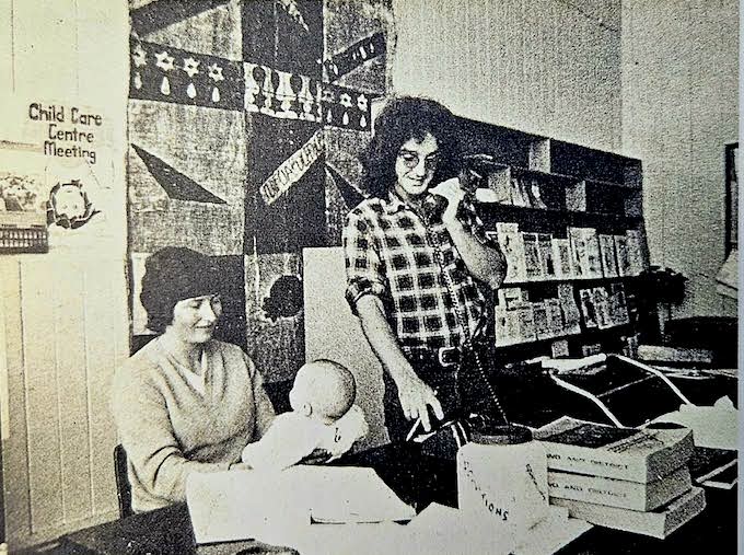 Co-founder Roger Fowler doing the mahi in the Ponsonby People’s Union office in Ponsonby Road