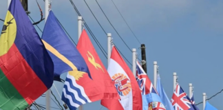 Pacific Islands Forum member country flags