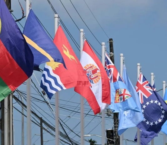 Pacific Islands Forum member country flags