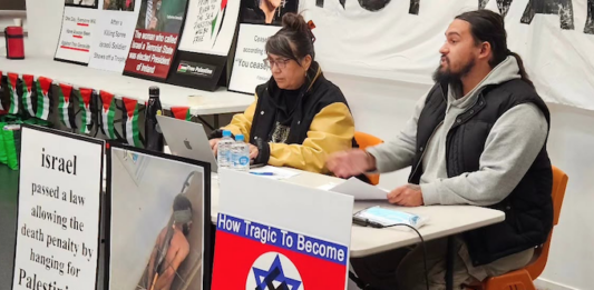 Israel ready to ‘forcibly remove’ Gaza population but awaiting US approval Facilitators at a New Zealand public protest meeting in Auckland this week planning for a Global March for Palestine on October 10