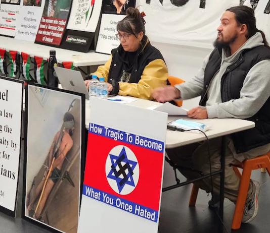 Israel ready to ‘forcibly remove’ Gaza population but awaiting US approval Facilitators at a New Zealand public protest meeting in Auckland this week planning for a Global March for Palestine on October 10