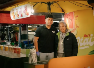 ‘We’re one people’ – a young Tongan man’s te reo Māori journey Siaosi (George) Lavelua serving 'otai for his parents business
