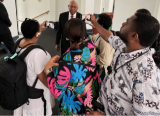 Fiji Prime Minister Sitiveni Rabuka