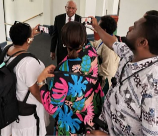 Fiji Prime Minister Sitiveni Rabuka