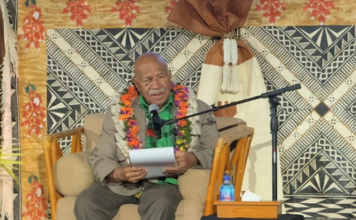 Fiji Prime Minister Sitiveni Rabuk