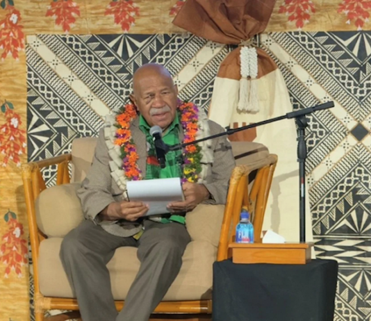 Fiji Prime Minister Sitiveni Rabuk