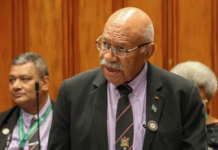 Fiji Prime Minister Sitiveni Rabuka