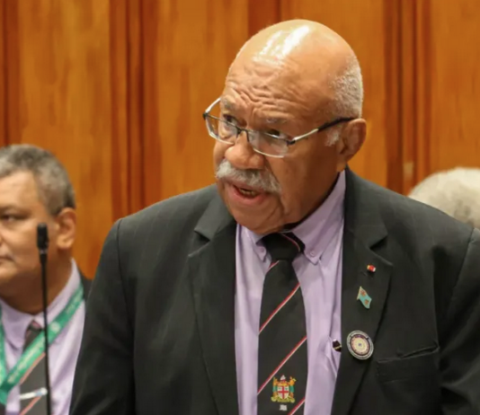 Fiji Prime Minister Sitiveni Rabuka
