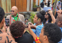 Fijian Prime Minister Sitiveni Rabuka