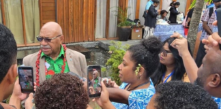 Fijian Prime Minister Sitiveni Rabuka