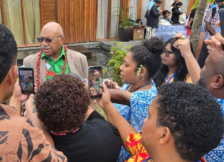 Fijian Prime Minister Sitiveni Rabuka