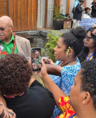 Fijian Prime Minister Sitiveni Rabuka