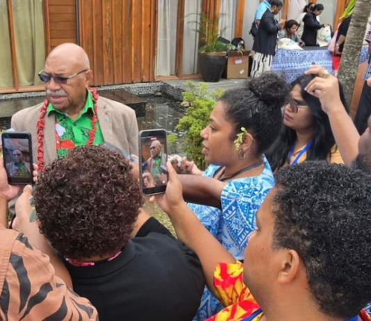Fijian Prime Minister Sitiveni Rabuka