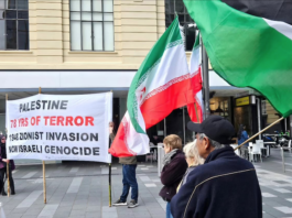 A pro-Palestine protest against Israeli genocide in Gaza and the illegal settlements in the West Bank in Auckland