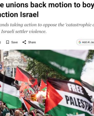 TUC unions back motion demanding boycotts and sanctions to oppose the "catastrophic destruction of Gaza"