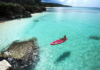 An idyllic scene at Taga Beach, Tinian, in the Northern Marianas