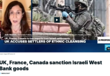 The United Kingdom, France and Canada announced they would ban imports of Israeli products which originated from the illegal settlements in the occupied West Bank