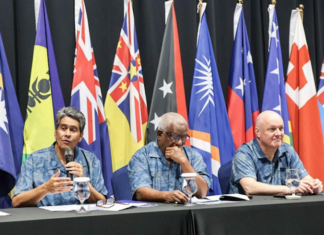 "Affirmed, noted, endorsed" at the 55th Pacific Islands Forum leaders summit media conference in Koror