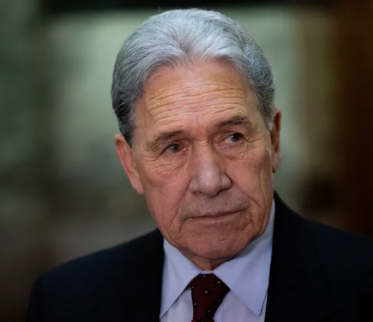 NZ Foreign Minister Winston Peters