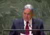 NZ Foreign Minister Winston Peters