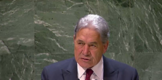 NZ Foreign Minister Winston Peters