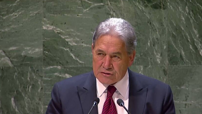 NZ Foreign Minister Winston Peters