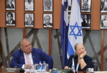 PIF Secretary-General Baron Divavesi Waqa with Israeli Ambassador Maya Yaron