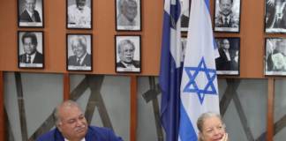 PIF Secretary-General Baron Divavesi Waqa with Israeli Ambassador Maya Yaron