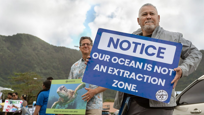 American Samoa environmental group sues US govt over deep sea mining plans Earthjustice attorney David Henkin (left) and Rudy Bartley, a member of the nonprofit groups Faasao Amerika Samoa and Puipui Measina a Amerika Samoa