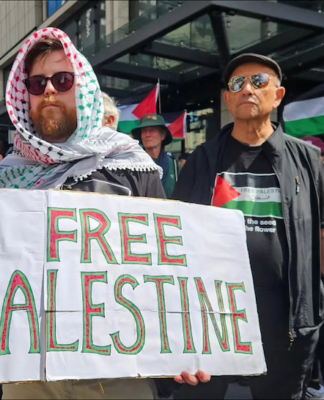The Global March for Palestine in Auckland