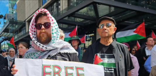 The Global March for Palestine in Auckland