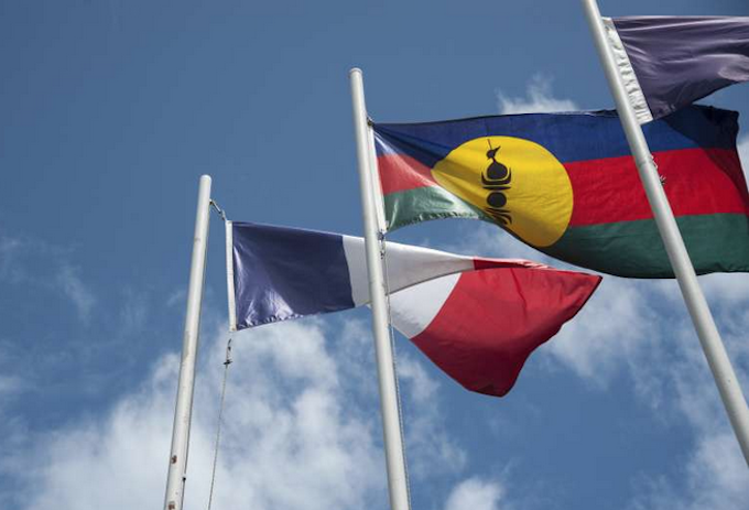 Kanaky flags LNC 680wide The French and Kanak flags flying high