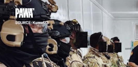 Masked Kumul 23 elite police tactical force members