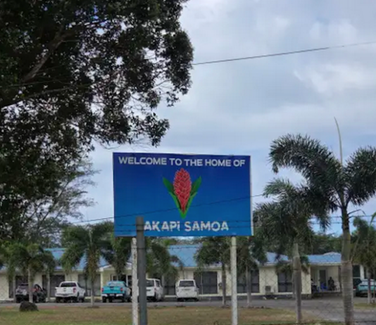 A Lakapi Samoa billboard in Apia