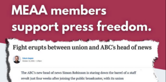MEAA members at the ABC have overwhelmingly backed a motion defending the rights of elected union representatives