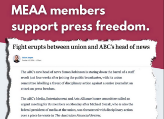 MEAA members at the ABC have overwhelmingly backed a motion defending the rights of elected union representatives