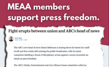 MEAA members at the ABC have overwhelmingly backed a motion defending the rights of elected union representatives