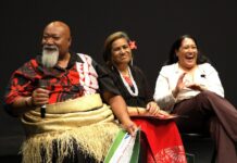 Candidates Alani Fisher Taione, Lemauga Lydia Sosene, and Vicky Hau
