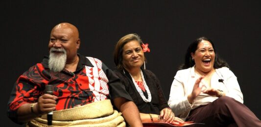 Candidates Alani Fisher Taione, Lemauga Lydia Sosene, and Vicky Hau
