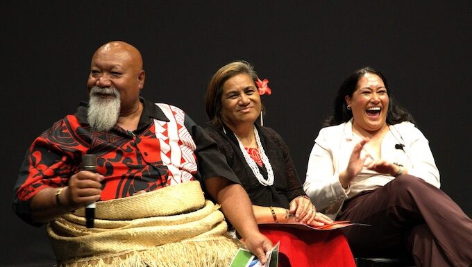 Candidates Alani Fisher Taione, Lemauga Lydia Sosene, and Vicky Hau