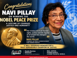 The Norwegian Nobel Committee awards the 2026 Nobel Peace Prize to Navanethem "Navi" Pillay