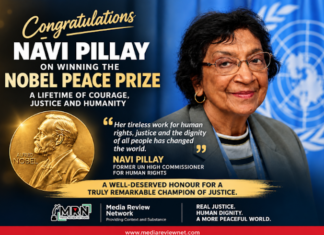 The Norwegian Nobel Committee awards the 2026 Nobel Peace Prize to Navanethem "Navi" Pillay