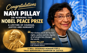 The Norwegian Nobel Committee awards the 2026 Nobel Peace Prize to Navanethem "Navi" Pillay