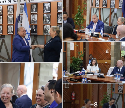 PIF Secretary General Baron Divavesi Waqa welcomed Israel’s Ambassador to Fiji and Pacific Island Countries, Maya Yaron, and Head of MASHAV, Ambassador Eynat Shlein,