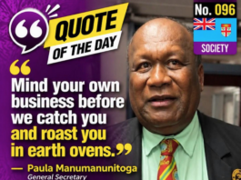 Fiji teachers union leader Paula Manumanunitoga