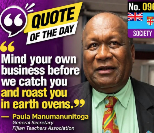 Fiji teachers union leader Paula Manumanunitoga